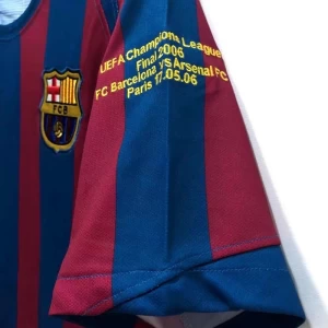 FC Barcelona Champions League Final Retro Dres 2005-06 Domácí Mužské Dlouhý Rukáv